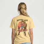 Better Late Than Ugly Women’s Tee – Cute Retro Graphic Shirt
