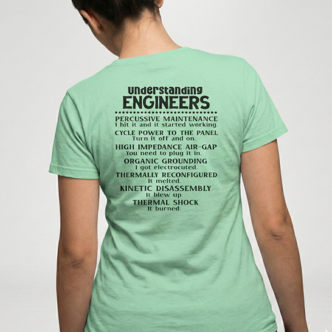 Understanding Engineers T-Shirt – Funny Engineering Graphic Tee Main image