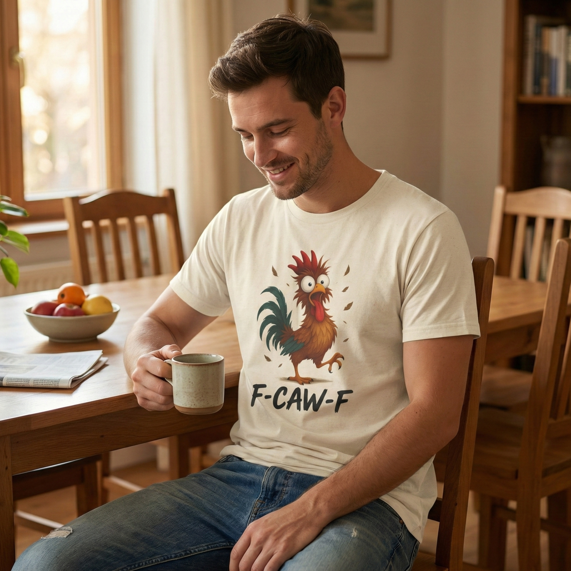 F-CAW-F Funny Chicken T-Shirt