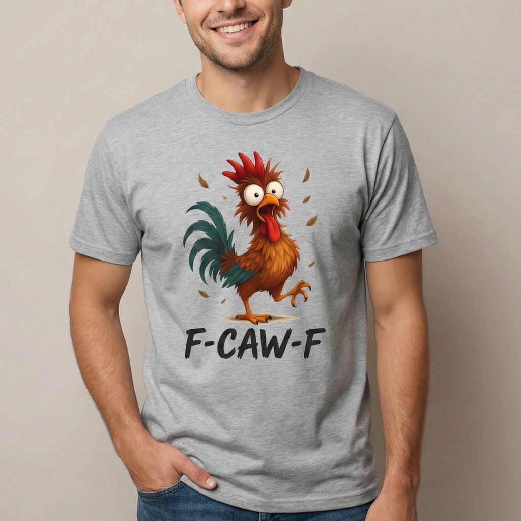 F-CAW-F Funny Chicken T-Shirt