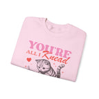 You’re All I Knead Cat Sweatshirt – Cute Valentine Baking Crewneck