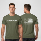 Freedom American Flag T-Shirt – Veteran-Inspired Graphic Tee