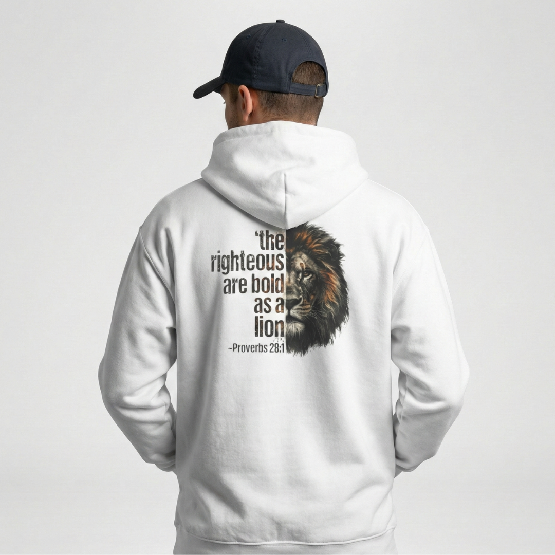 Bold as a Lion – Proverbs 28:1 Hoodie