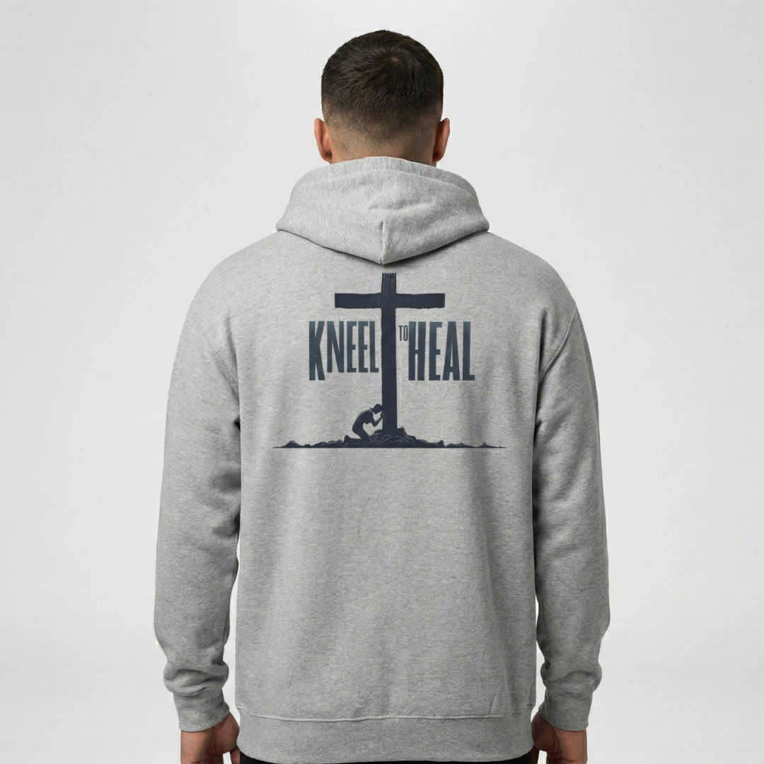 Kneel to Heal Christian Hoodie Main image