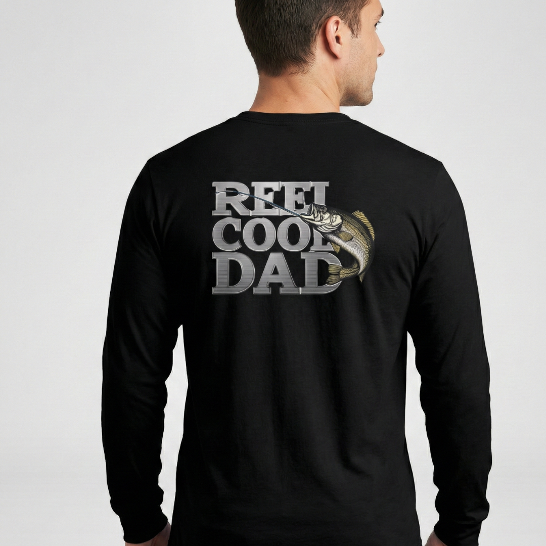 Reel Cool Dad Fishing Long Sleeve T-Shirt