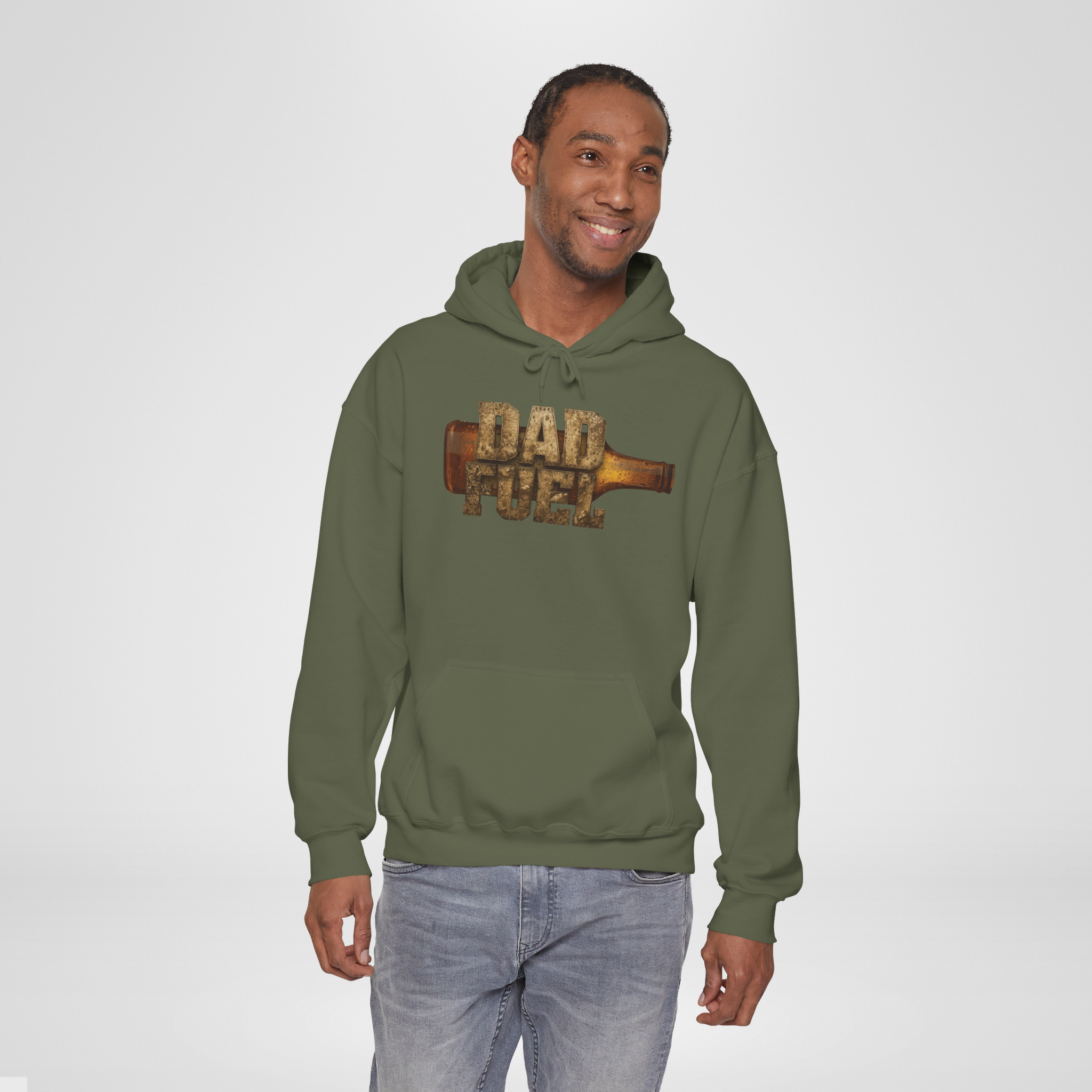 Dad Fuel Funny Beer Bottle Hoodie Main image