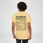 Engineer Nutritional Facts T-Shirt – Funny Engineering Graphic Tee