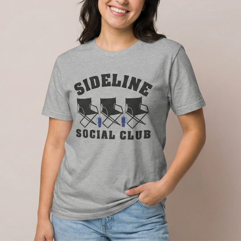 Sideline Social Club Sports T-Shirt – Casual Game Day Tee