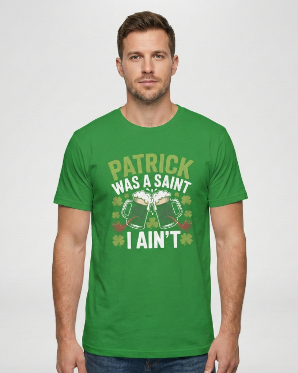 Patrick Was a Saint I Ain’t T-Shirt – Funny St. Patrick’s Day Tee